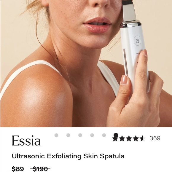 BRAND NEW. NIB. White, Ultrasonic Exfoliating Skin Spatula. IN UNOPENED BOX - Picture 2 of 8